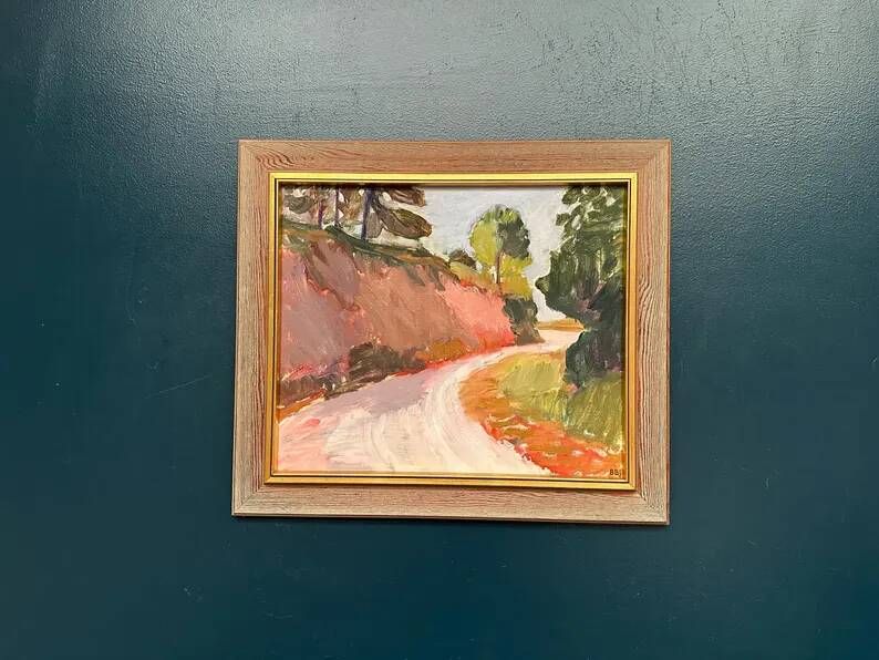 Original Danish Oil on Canvas – “Varm dag, Frankrike”  by Bente Bjerregaard