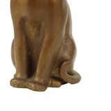 Statue de chat vintage en bronze, sculpture décorative, 24 cm