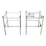 Pair of vintage bedside tables, Sweden, 1970.