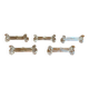 Series 5 antique knife rests portieux molded glass vintage tableware