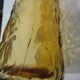 Italian "bumpy" yellow glass carafe