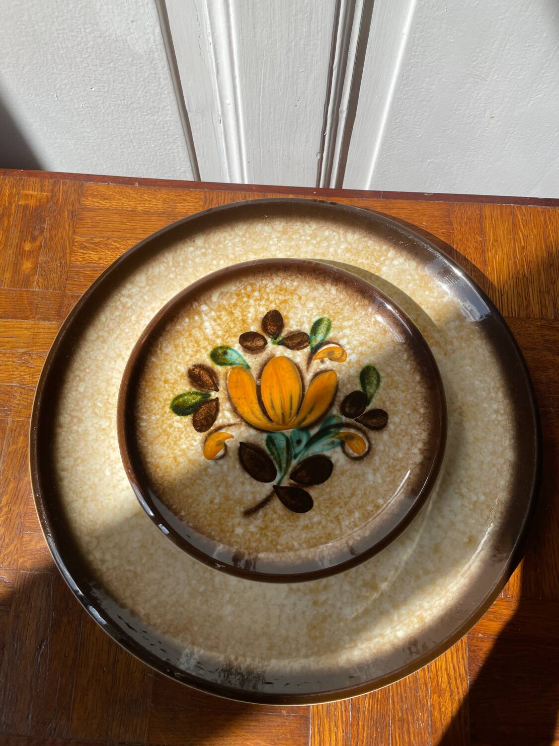 Set of 12 plates from the Boch La Louvière Corfu vintage collection