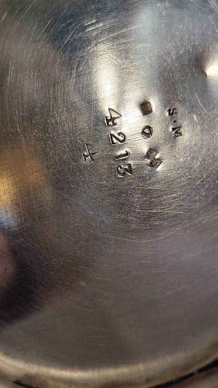Silver metal coffee maker