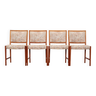 Set of four teak chairs, Danish design, 1970s, production: Denmark