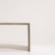 Table basse en acier inoxydable brossé