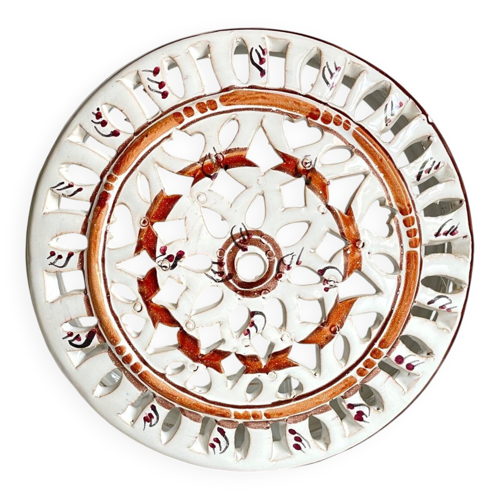 Handcrafted ceramic wall light