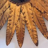 Wall lamp, metal sun ceiling light