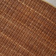 Old round rattan table, vintage from the 70s - 80s. Small table, or side table.