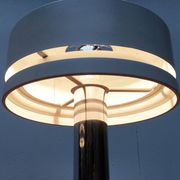 Minimalist table lamps from the German mid-century space age by Kaiser Idell / Kaiser Leuchten, 1960s, set of 2.