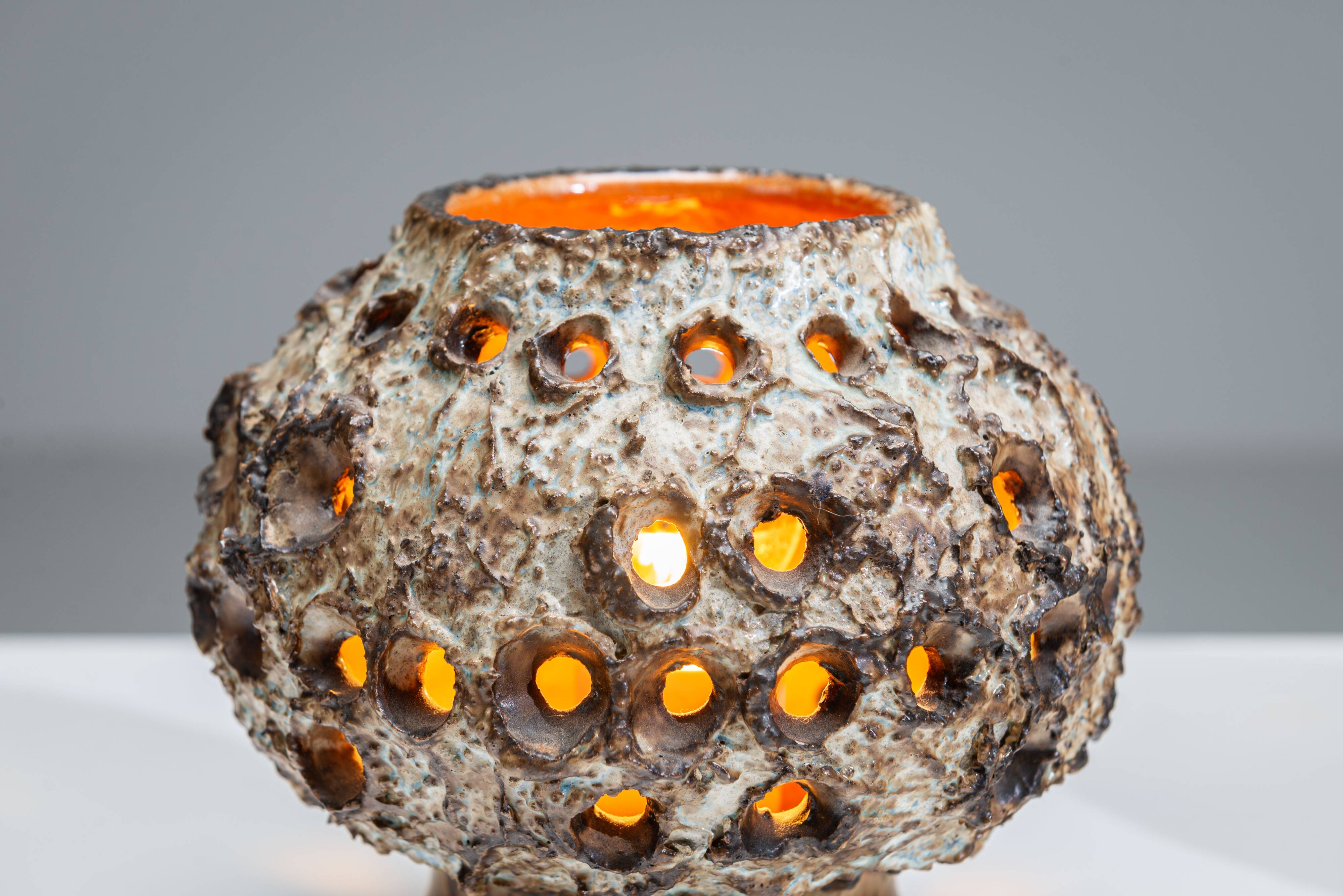 Pair of ceramic table lamps by Bruno Karlsson for EGO Stengods Atelje