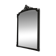Large antique mirror from the Transition period, with a carved grey frame.