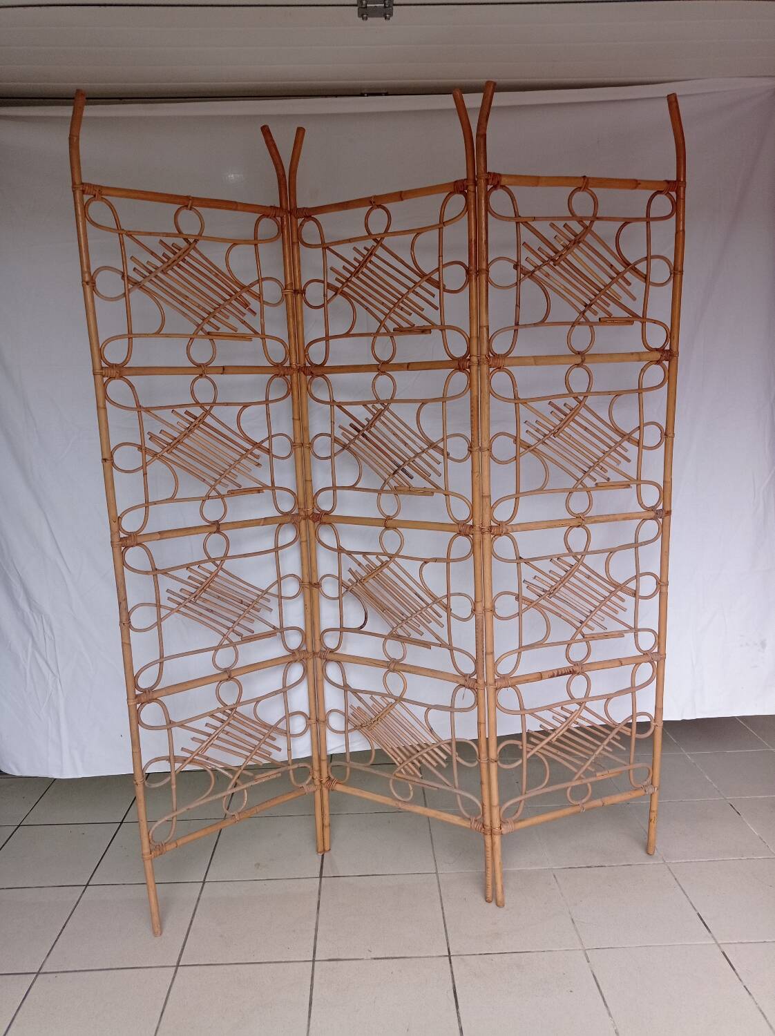 Rattan and wicker screen