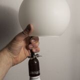 1970 white opaline tulip cone pendant lights (6 available)