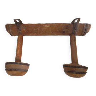 Wooden coat rack