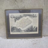 Engraving "Map of the Hérault"