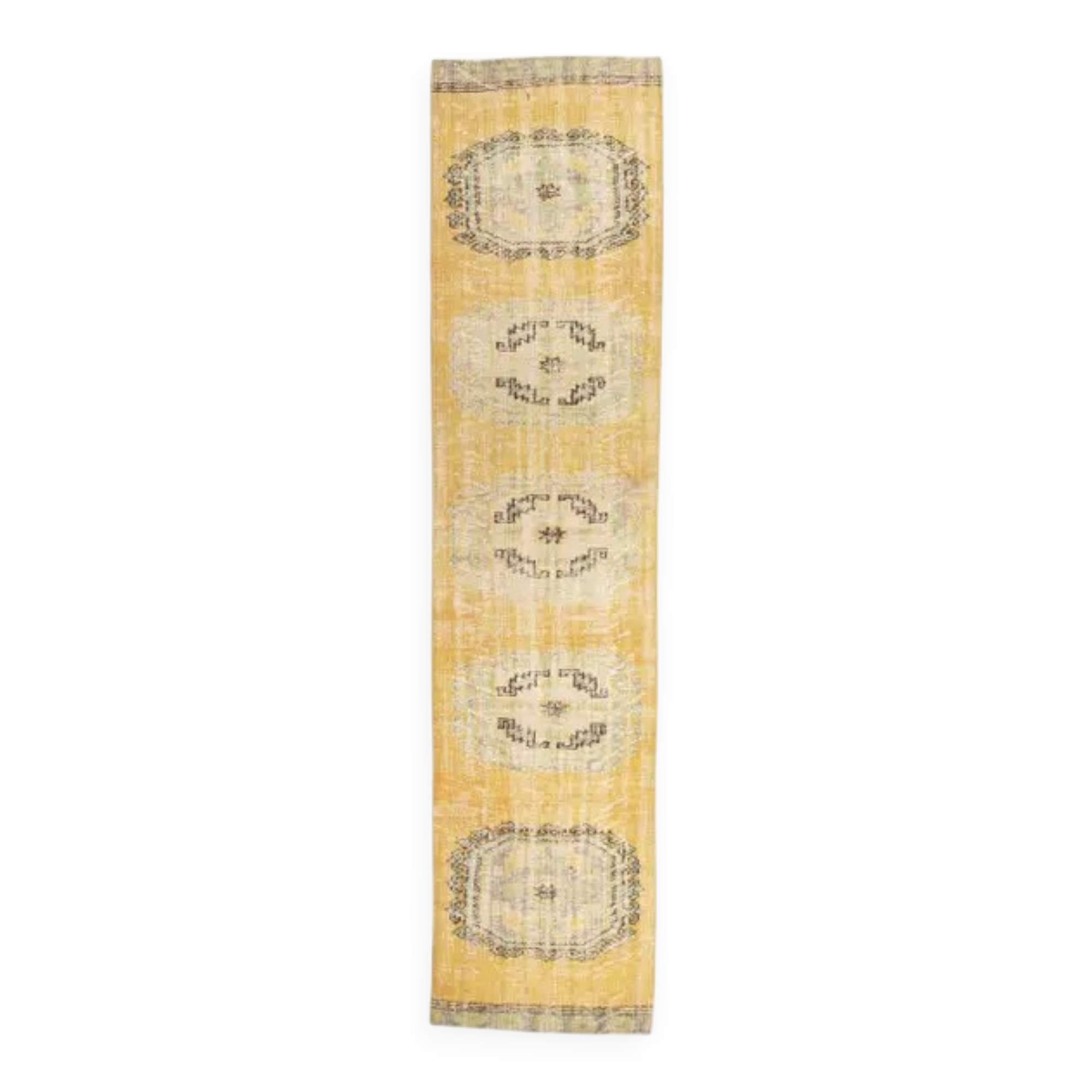 Tapis kilim turc Oushak en laine 80x345