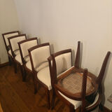 Set of six Art Deco chairs