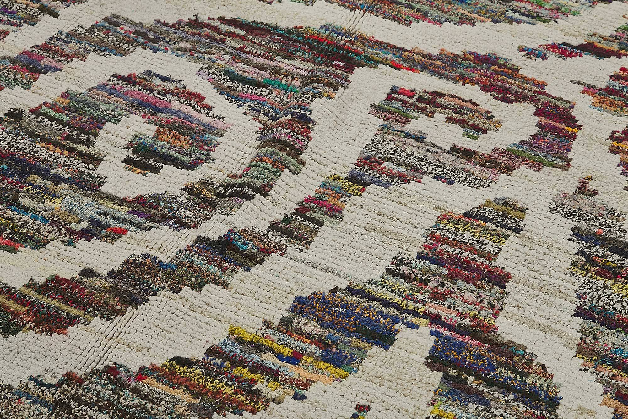 Handwoven Turkish Recycled Boho Rug 173 cm x 254 cm