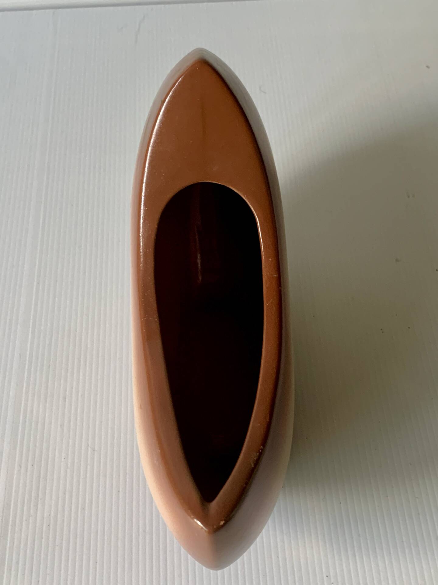Half-moon vase Bertoncello Italy 1970