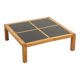 Coffee table or side table in pine and laminate, France, 1970s