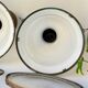 Bauhaus Art Deco Suspension Set in Opaline Glass and Brass 1930