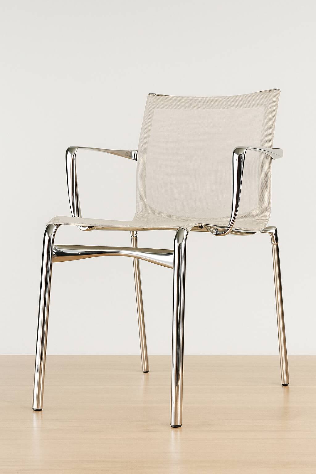 Chaise design Highframe 40 par Alberto Meda pour Alias – aluminium poli