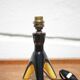 Tripod ceramic table lamp, bedside lamp, accent lamp, 50's