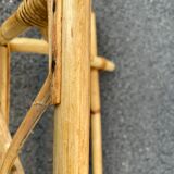 Rattan coat rack