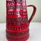 Vintage red ceramic jug