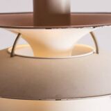 Danish brushed metal pendant light, model PH 6 ½ -6V by Poul Henningsen.