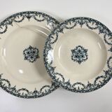 Lot of Plate, Platter, Ramier and Soup Tureen, Iron Earth, "Excelsior" service, E. Bourgeois, late 19th century