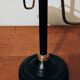 Black and gold ashtray magazine holder, mid-20th century