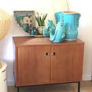 Meuble vintage en placage teck