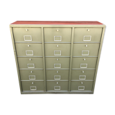 Clamshell cabinet