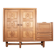 Solid oak buffet and faience, Guillerme and Chambron for your home,