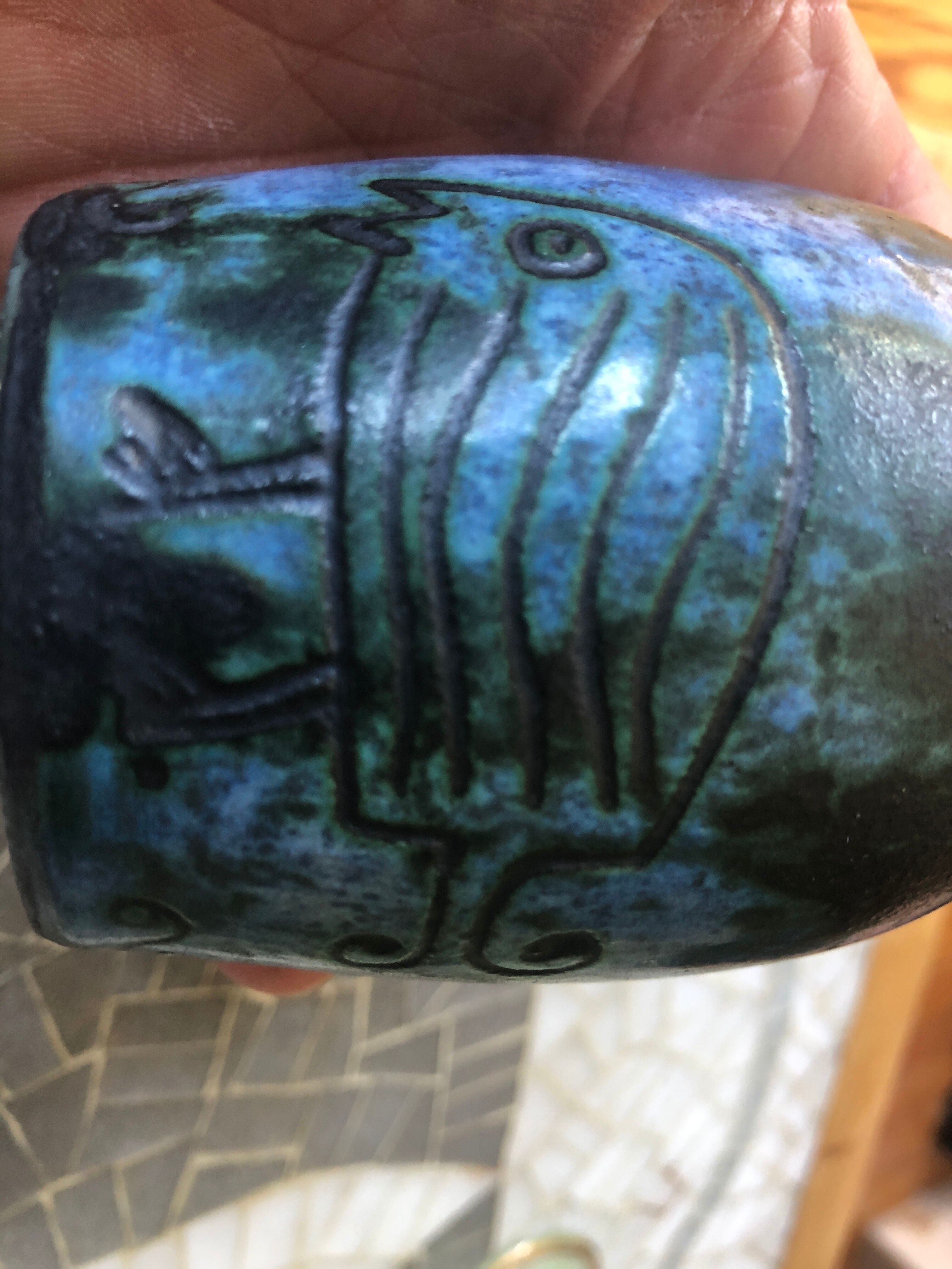 Ceramic vase signed Jacques Blin around 1950