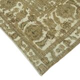 1980s 303 cm x 384 cm beige wool carpet