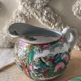 Crémier pichet saucière service à thé en porcelaine chinois Macau Macao famille rose
