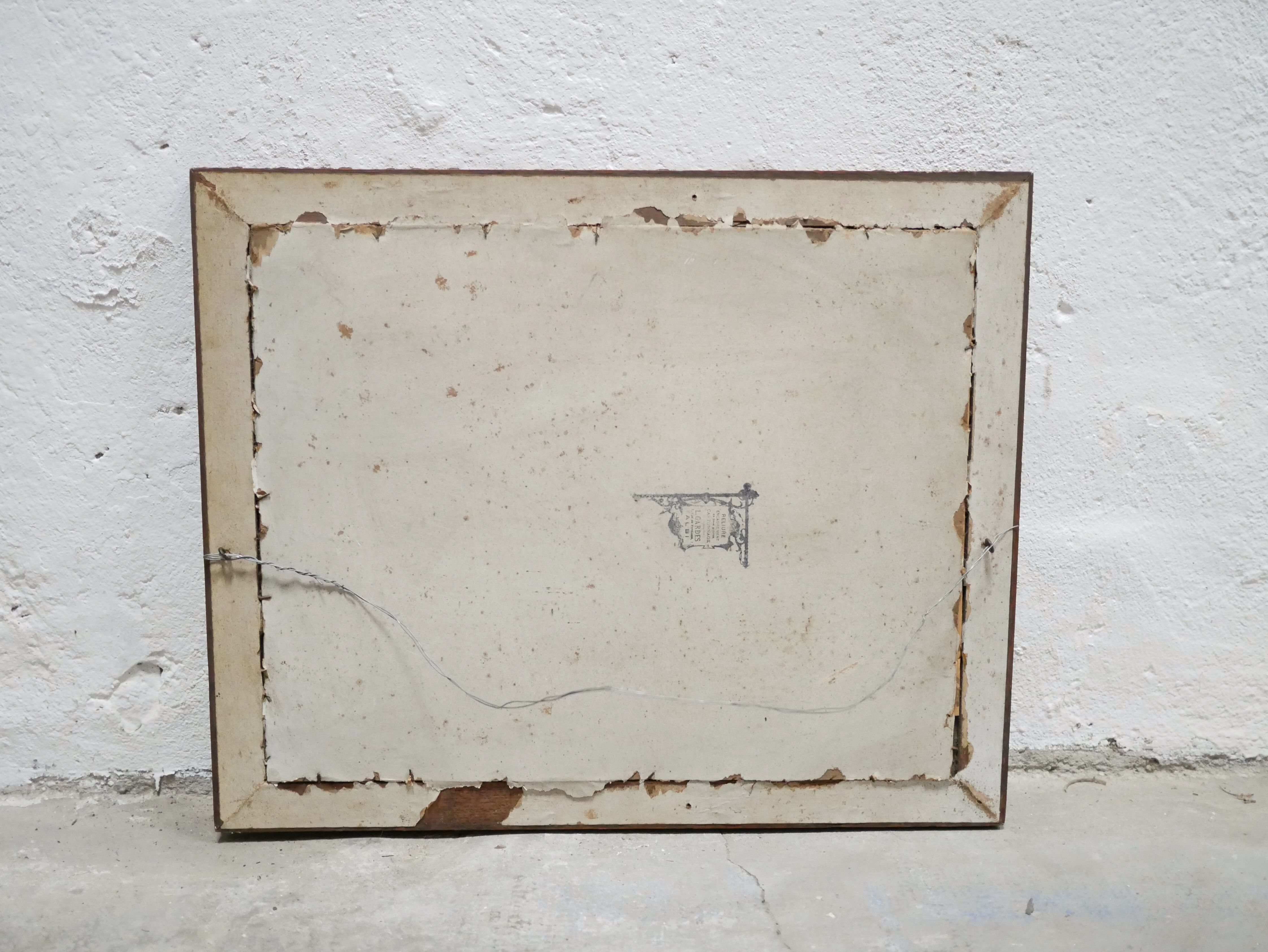 Tableau vintage, peinture signée R. Durand