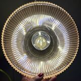 Amber glass lampshade pendant light