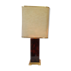Lampe effet briar et laiton lucite années 1980