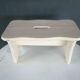 Vintage repainted farmhouse stool or footrest