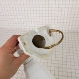 Art Deco porcelain & opaline sconce