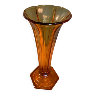 Art deco vase signed Val Saint Lambert