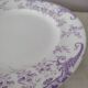 Presentation plate on foot shower