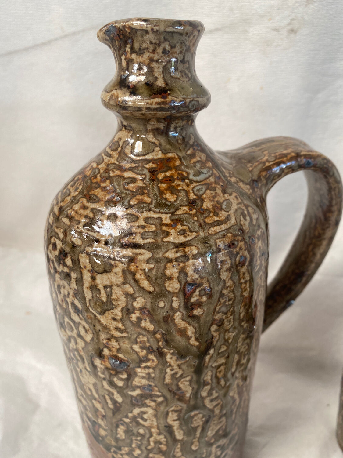 Carafe et 7 verres en grès André Bodin