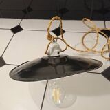 Chandelier workshop metal enamelled porcelain base