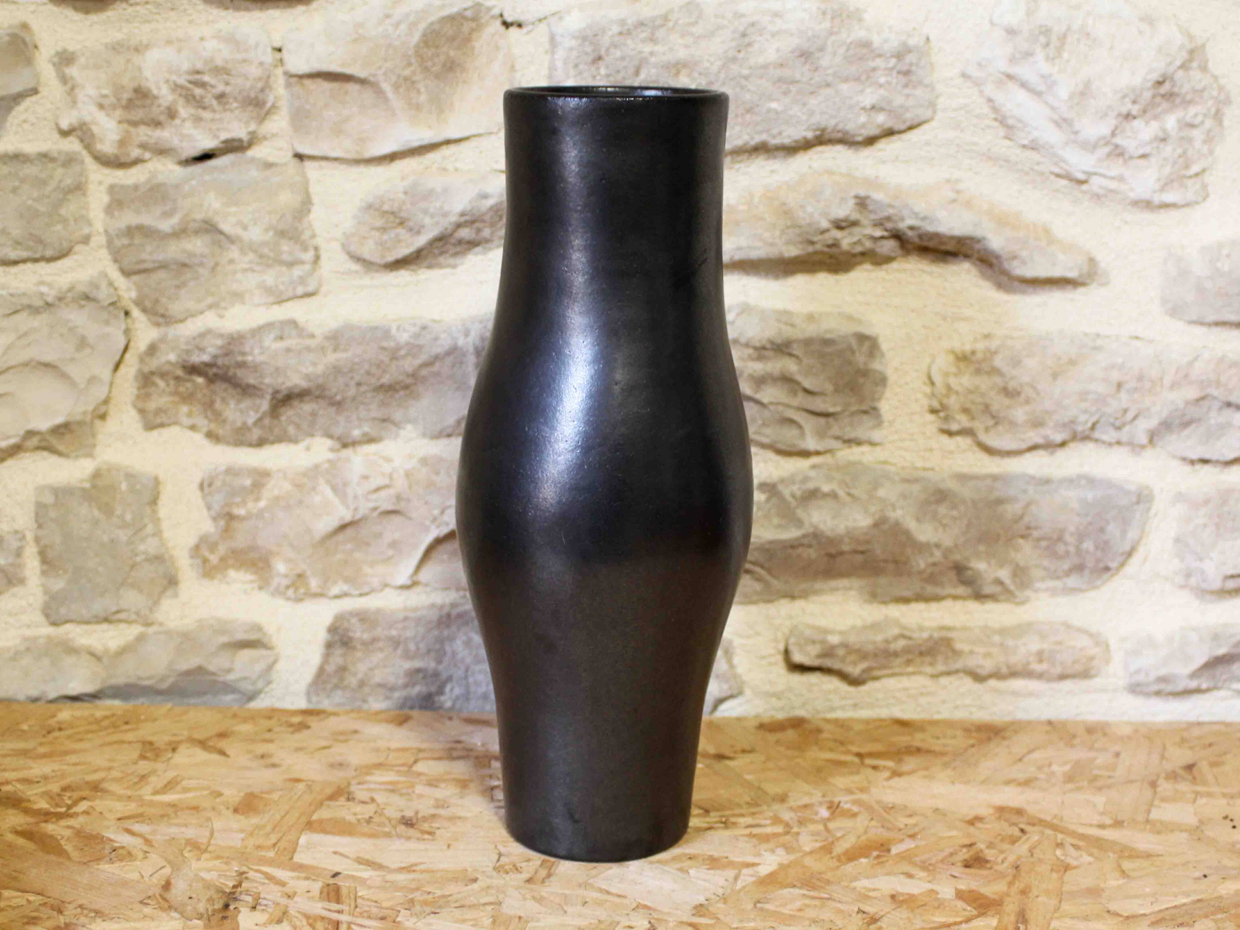 Glazed stoneware vase by Luc Rolland, 1989