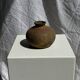 Small round ancient vase in engraved terracotta, Indonesian polychromy H10 D1