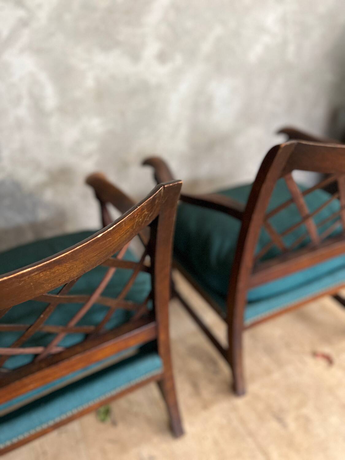 Pair of antique armchairs